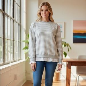 Cali be Womens layered look sweater